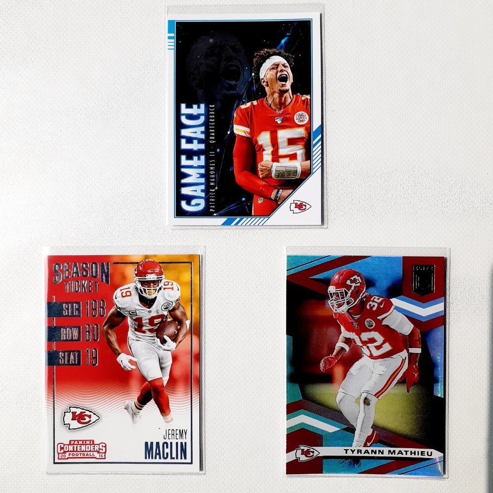 Kansas City Chiefs 9 Card Lot - FBL [16_3] - Picture 3 of 8